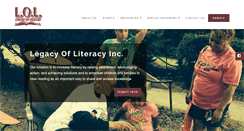 Desktop Screenshot of legacyofliteracyinc.com